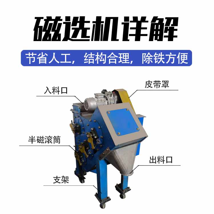 抛丸灰提纯多滚筒磁选机
